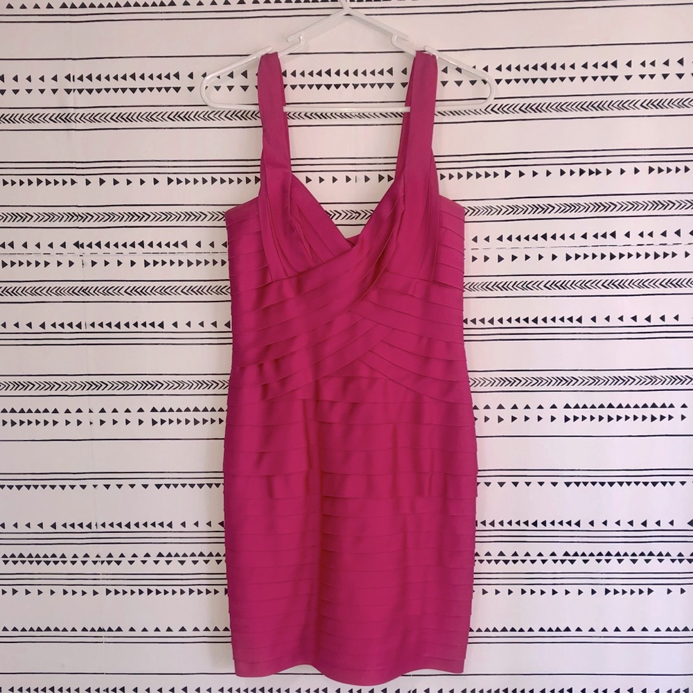 HOT pink beautiful formal dress